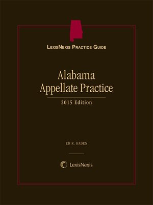 cover image of LexisNexis Practice Guide: Alabama Appellate Practice